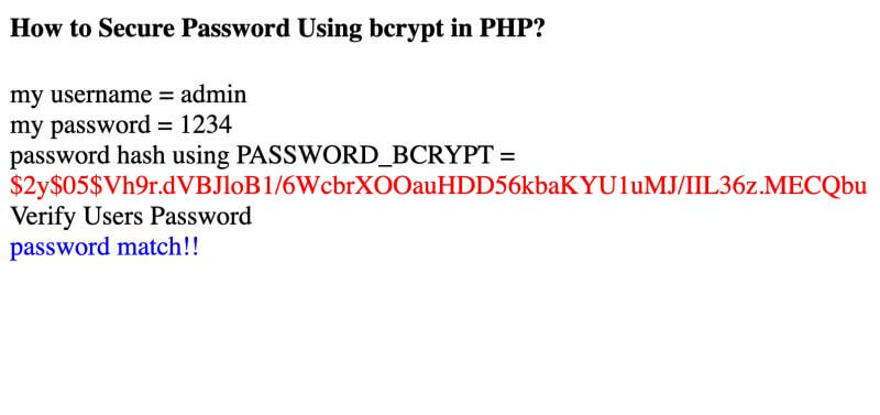 PHP ตัวอย่างการเข้ารหัสโดยใช้ Bcrypt - สอนสร้างเว็บไซต์ฟรี [PHP, SQL ...